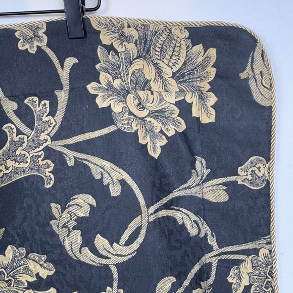 2 VTG Croscill Damask Jacquard STD. Pillow SHAMS 25 X 20 Rope detail Flanged USA - Picture 7 of 14